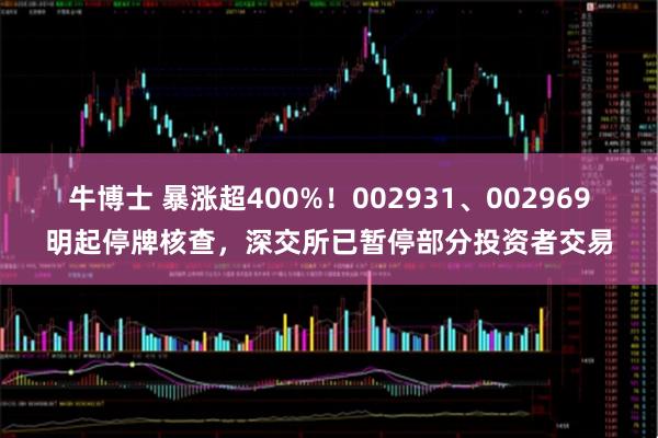 牛博士 暴涨超400%！002931、002969明起停牌核查，深交所已暂停部分投资者交易